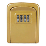 Maxbell Portable Key Storage Lock Box Combination Lock Box for House gold