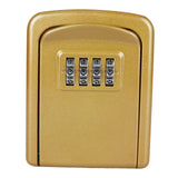 Maxbell Portable Key Storage Lock Box Combination Lock Box for House gold