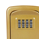 Maxbell Portable Key Storage Lock Box Combination Lock Box for House gold