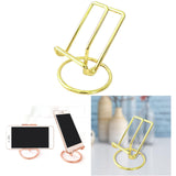 Maxbell Desktop Phone Holder Rack Business Cards Holder Cell Phone Stand Non Slip Golden