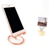 Maxbell Desktop Phone Holder Rack Business Cards Holder Cell Phone Stand Non Slip Golden