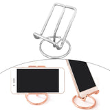 Maxbell Desktop Phone Holder Rack Business Cards Holder Cell Phone Stand Non Slip Silver