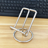 Maxbell Desktop Phone Holder Rack Business Cards Holder Cell Phone Stand Non Slip Silver