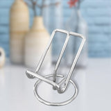 Maxbell Desktop Phone Holder Rack Business Cards Holder Cell Phone Stand Non Slip Silver