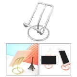 Maxbell Desktop Phone Holder Rack Business Cards Holder Cell Phone Stand Non Slip Silver