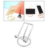Maxbell Desktop Phone Holder Rack Business Cards Holder Cell Phone Stand Non Slip Silver