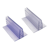 Maxbell 10Pcs Clip Holder Stand Promotion Clear for Warehouse restaurant 7.5cm x 4cm x 3.2cm
