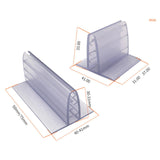 Maxbell 10Pcs Clip Holder Stand Promotion Clear for Warehouse restaurant 5cm x 4cm x 3.2cm