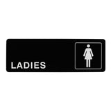 Maxbell 1 Pair Toilet Sign Acrylic Wall Sticker Decor Rectangle for Office Washroom