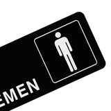 Maxbell 1 Pair Toilet Sign Acrylic Wall Sticker Decor Rectangle for Office Washroom