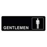 Maxbell 1 Pair Toilet Sign Acrylic Wall Sticker Decor Rectangle for Office Washroom