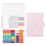 Maxbell A6 Budget Binder Practical Lightweight Comfortable for Passport Home Cards Pink