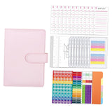 Maxbell A6 Budget Binder Practical Lightweight Comfortable for Passport Home Cards Pink