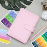Maxbell A6 Budget Binder Practical Lightweight Comfortable for Passport Home Cards Pink