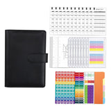 Maxbell A6 Budget Binder Practical Lightweight Comfortable for Passport Home Cards Black