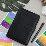 Maxbell A6 Budget Binder Practical Lightweight Comfortable for Passport Home Cards Black