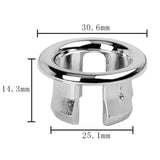 Maxbell 10Pcs Sink Overflow Cap Overflow Cover Vanity Sink Overflow Cap for Kitchen Hollow