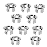 Maxbell 10Pcs Sink Overflow Cap Overflow Cover Vanity Sink Overflow Cap for Kitchen Hollow