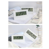 Maxbell Digital Alarm Clock Compact Exquisite LED Practical for Shelf Indoor Desktop White with light