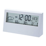 Maxbell Digital Alarm Clock Compact Exquisite LED Practical for Shelf Indoor Desktop White with light