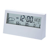 Maxbell Digital Alarm Clock Compact Exquisite LED Practical for Shelf Indoor Desktop White with light