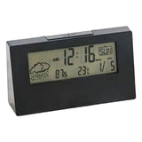 Maxbell Digital Alarm Clock Compact Exquisite LED Practical for Shelf Indoor Desktop Black with light