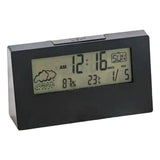 Maxbell Digital Alarm Clock Compact Exquisite LED Practical for Shelf Indoor Desktop Black with light