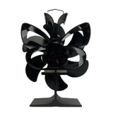 Maxbell 6 Blade Stove Top Fan Heat Powered Fireplace Home Xmas Circulating S