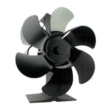 Maxbell 6 Blade Stove Top Fan Heat Powered Fireplace Home Xmas Circulating S