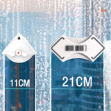 Maxbell Multifunctional Double Sided Magnetic Glass Wiper Handheld for Sliding Doors 26mm