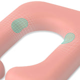 Maxbell Foldable Neck Pillow Support Pillow Cushion Headrest for Home Orange