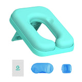 Maxbell Foldable Neck Pillow Support Pillow Cushion Headrest for Home Green