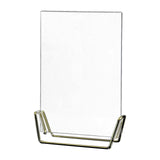 Maxbell Acrylic Photo Picture Frame Metal Base Decor for Table Birthday Photograph Golden