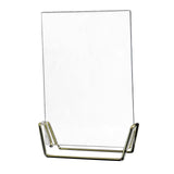Maxbell Acrylic Photo Picture Frame Metal Base Decor for Table Birthday Photograph Golden