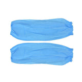 Maxbell 50 Pairs Disposable Oversleeves Arms Sleeves Non Woven Fabric Elastic Straps Blue