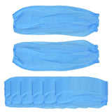 Maxbell 50 Pairs Disposable Oversleeves Arms Sleeves Non Woven Fabric Elastic Straps Blue