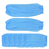 Maxbell 50 Pairs Disposable Oversleeves Arms Sleeves Non Woven Fabric Elastic Straps Blue