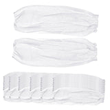 Maxbell 50 Pairs Disposable Oversleeves Arms Sleeves Non Woven Fabric Elastic Straps White