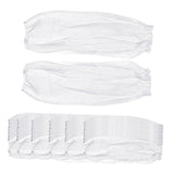 Maxbell 50 Pairs Disposable Oversleeves Arms Sleeves Non Woven Fabric Elastic Straps White