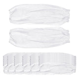 Maxbell 50 Pairs Disposable Oversleeves Arms Sleeves Non Woven Fabric Elastic Straps White