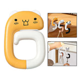 Maxbell Portable Table Bag Holder Outdoor Bag Hook for Desk office Yellow