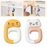 Maxbell Portable Table Bag Holder Outdoor Bag Hook for Desk office Yellow