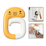 Maxbell Portable Table Bag Holder Outdoor Bag Hook for Desk office Yellow