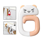 Maxbell Portable Table Bag Holder Outdoor Bag Hook for Desk office Skin Pink