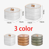 Maxbell 2 Layers Dried Fruit Snack Candy Tray Organizer for Nut Sweets Cookies Clear