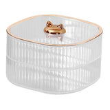 Maxbell 2 Layers Dried Fruit Snack Candy Tray Organizer for Nut Sweets Cookies Clear