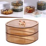 Maxbell 2 Layers Dried Fruit Snack Candy Tray Organizer for Nut Sweets Cookies Champagne