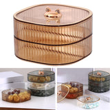 Maxbell 2 Layers Dried Fruit Snack Candy Tray Organizer for Nut Sweets Cookies Champagne