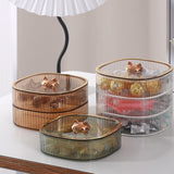 Maxbell 2 Layers Dried Fruit Snack Candy Tray Organizer for Nut Sweets Cookies Green
