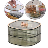 Maxbell 2 Layers Dried Fruit Snack Candy Tray Organizer for Nut Sweets Cookies Green